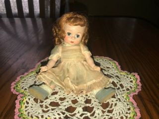 Cute Vintage Madame Alexander Kins - Strung Doll In Tagged Early Outfit