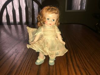 Cute Vintage Madame Alexander Kins - Strung Doll in Tagged Early Outfit 2