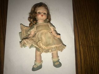 Cute Vintage Madame Alexander Kins - Strung Doll in Tagged Early Outfit 3