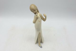 Lladro Singing Girl W/ Microphone 7 3/4 " Figurine 4612 Made In Spain