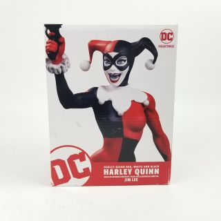 Dc Comics Harley Quinn Red,  White & Black Jim Lee Statue - Joker,  Batman