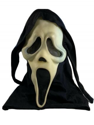 Fun World Div Ghost Face Scream Mask Halloween Still Glows In The Dark “vintage”