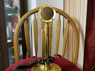 Golden Eagle Astatic D104 Vintage Microphone With G Base Stand
