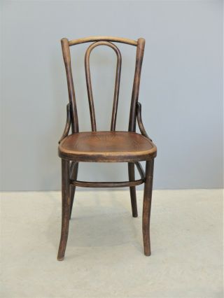 1930s Vintage Fischel Thonet Bentwood Bistro Chair France Midcentury