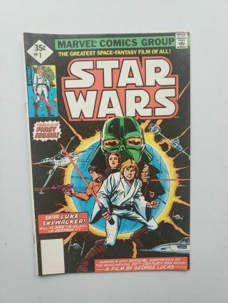 Star Wars 1 Marvel Comic Book Bronze Age Whitman 35 Cent