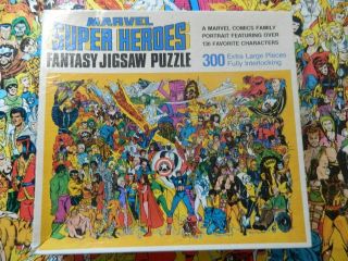 1983 Vintage Marvel Heroes Fantasy Jigsaw Puzzle 4788 Complete Whitman