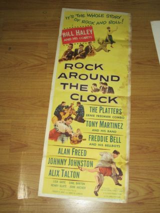 Rock Around The Clock Vintage Theatrical Folded Insert Movie Poster