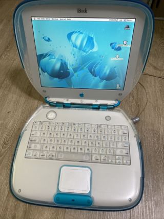 Apple Ibook G3 Clamshell Powerpc Blue Vintage