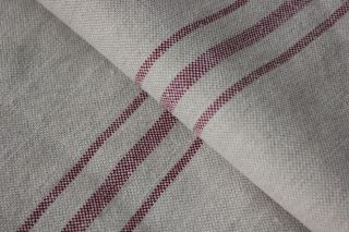 Vintage Grainsack Grain Sack Feed Bag Red Fustian Cotton Linen Fabric