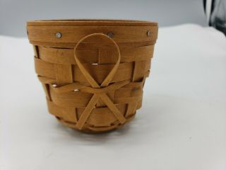 Longaberger Basket American Cancer Society Small 3.  5 " Tall