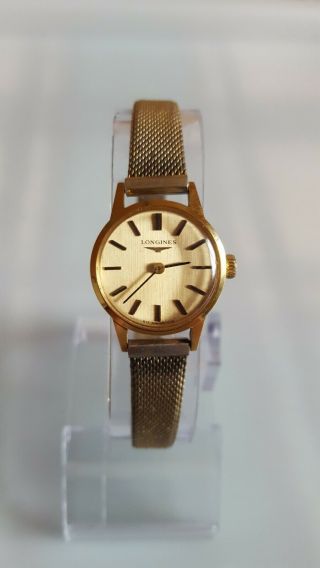 Vintage Longines 817 1116 Cal.  L317.  4 18k Gold Plated Hand Winding Ladies Watch.