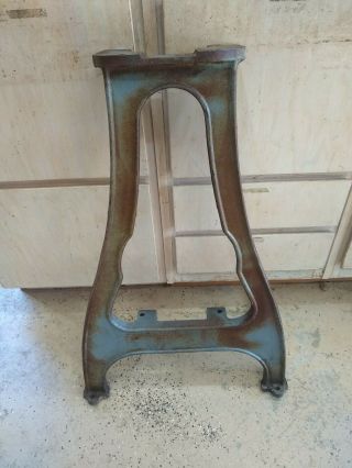One Vintage Delta Rockwell Wood Lathe Stand Leg 945 Cast Iron 30 " Ddl 187