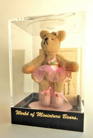 World Of Miniature Bears 603 Kristy Ballerina 3 " By Becky Wheeler