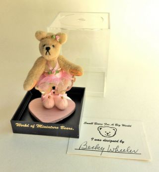 World of Miniature Bears 603 Kristy Ballerina 3 