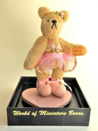 World of Miniature Bears 603 Kristy Ballerina 3 