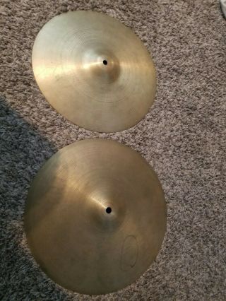 Zildjian A Avedis Vintage 14 Inch Beat Hi Hat Cymbals