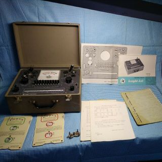 Vintage Knight Kit Allied Radio Model 600a Vacuum Tube Tester W/ Manuals Usa