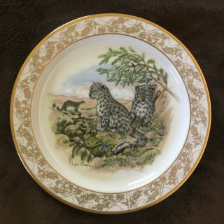 " Snow Leopards " Collector Plate - Lenox Nature 