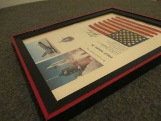 NASA STS - 1 SPACE SHUTTLE COLUMBIA FLOWN FLAG AWARD CERTIFICATE YOUNG / CRIPPEN 5