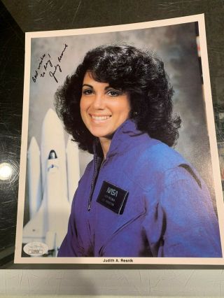 1978 Judy Judith A.  Resnik Astronaut Signed 8x10 Nasa Official Photo Jsa 2