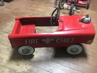 1960’s Vintage Murray Fire Chief Pedal Car
