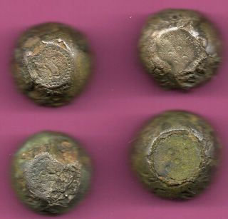 Set Of 4 Ancient Viking Bronze - Iron Trader Weight Ca 10 - 12 Century Ad 539