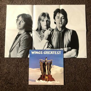 Paul Mccartney & Wings Greatest Hits Lp Vintage 1978 Classic Rock W/poster