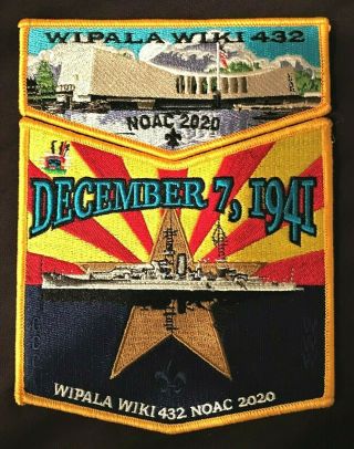Oa Wipala Wiki Lodge 432 Noac 2020 Wwii Navy Uss Arizona 2 - Patch Only 75 Made