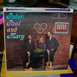 Peter,  Paul And Mary - Self Titled 1962 Lp Vinyl Record Ws 1449