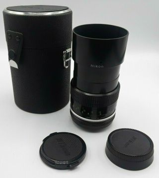 Nikon Ai Nikkor 135mm F2.  8 Telephoto Mf Lens From Japan Vintage