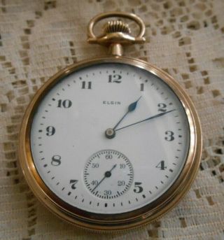 59 Vintage Elgin Pocket Watch 16s 15j Watch Open Face