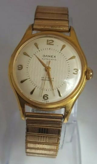 Vintage Janex 25 Jewels Automatic Incabloc Mens Watch