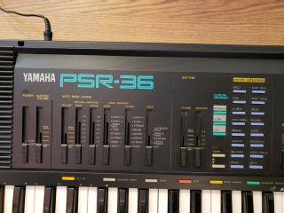 Vintage Yamaha PSR - 36 MIDI FM 1988 Portable Synthesizer Keyboard 3