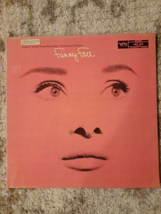 Funny Face 1957 Soundtrack Mono Fred Astaire Audrey Hepburn Verve Mgv - 15001 Ex