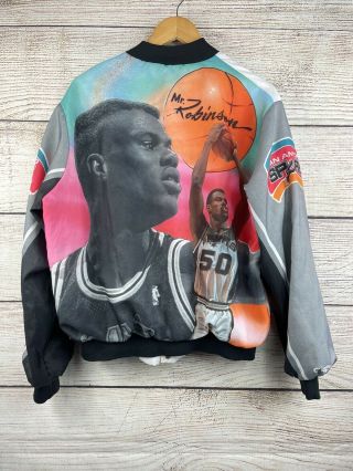 Vintage Chalk Line David Robinson San Antonio Spurs Jacket Size Large