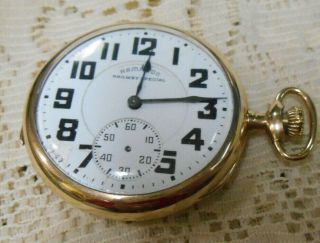 41 Vintage Hamilton Railway Special Pocket Watch Gold Filled 16s 17j Repair