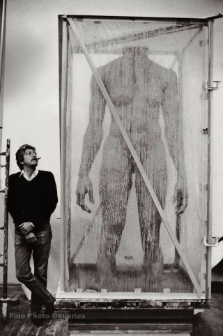 1984 Vintage Robert Graham Sculptor Helmut Newton Artist Statue Photo Art 11x14