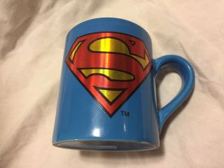 Superman Coffee Mug Royal Blue 3d Emblem Logo 24 Oz Large Dc Comics
