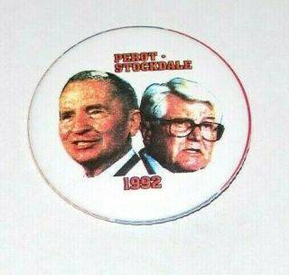 1992 Ross Perot 2.  25 " James Stockdale Campaign Pin Pinback Button Political