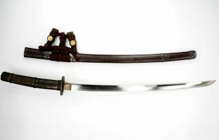 TACHI: Signed Japanese Samurai L - Wakizashi Sword 