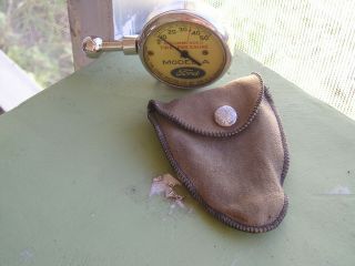 Us Vintage Model A Ford Tire Gauge Antique Pouch For Toolkit Displays