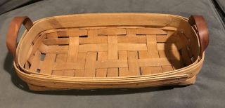 Workshops Of Gerald Henn Long 12” Basket Leather Handles Numbered