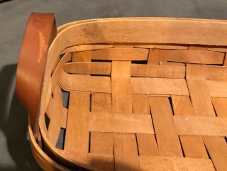 Workshops Of Gerald Henn Long 12” Basket Leather Handles Numbered 2