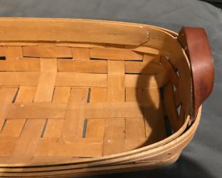 Workshops Of Gerald Henn Long 12” Basket Leather Handles Numbered 3