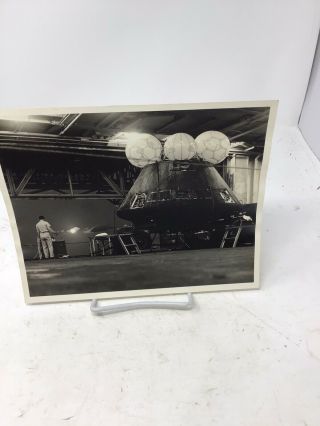 Nasa Photograph Apollo 11 Capsule Aboard Ship