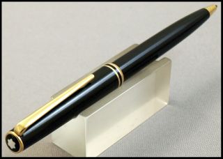 Vintage Montblanc Classic Black And Gold Ball Point Pen
