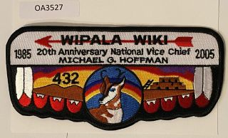 Boy Scout Oa 432 Wipala Wiki Lodge 1985 National Vice Chief Flap