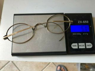 Vintage Eyeglasses Frame 14k For Gold For Scrap