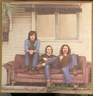Crosby Stills & Nash 1969 Self Titled Debut Lp,  Nm/m - Vinyl - Atlantic Sd - 8229