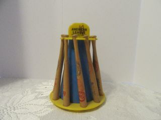 Vintage 1960s American League Miniature Wooden Baseball Bank